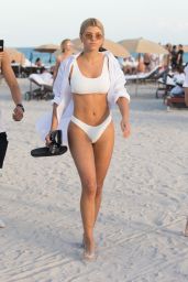 Sofia Richie in a White Bikini - Jet Ski Ride in Miami