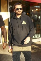 Sofia Richie Street Style - With Scott Disick at Coffee Bean in LA 12/22/2017