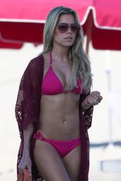 Sylvie Meis Hot in a Pink Bikini in Miami