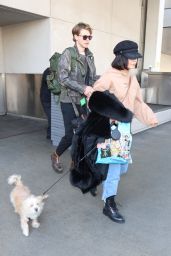 Vanessa Hudgens and Boyfriend Austin Butler - LAX Airport 12/16/2017