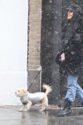 Vanessa Hudgens - Walking Under the Snow with Austin Butler in NYC