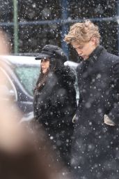 Vanessa Hudgens - Walking Under the Snow with Austin Butler in NYC