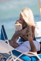 Victoria Silvstedt and Maurice Dabbah on Miami Beach 12/05/2017