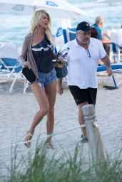 Victoria Silvstedt and Maurice Dabbah on Miami Beach 12/05/2017