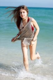 Xenia Tchoumitcheva in Swimsuit on Miami Beach 12/08/2017