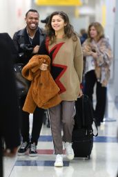 Zendaya at JFK Airport in NYC 12/07/2017