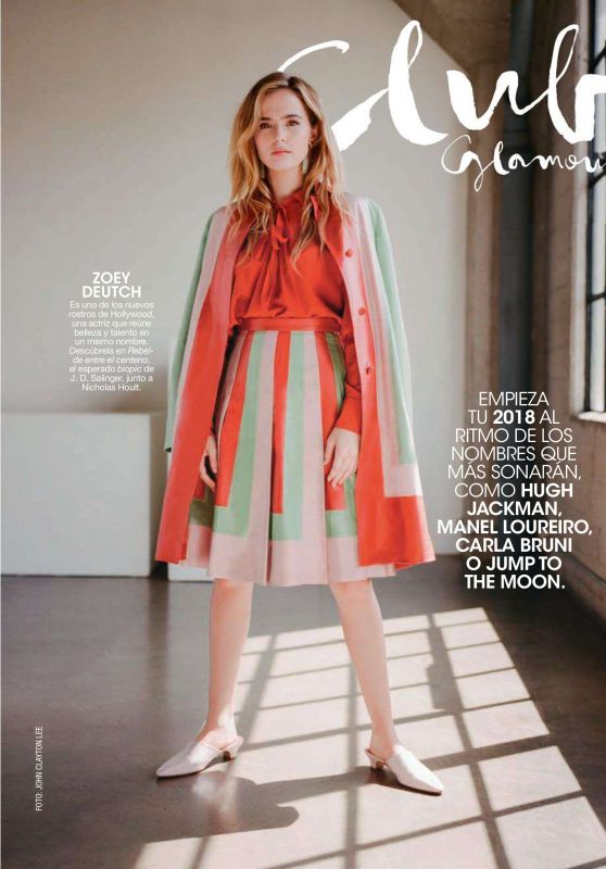 Zoey Deutch - Glamour Magazine Spain January 2018 Issue