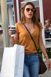 Alessandra Ambrosio at Caffe Luxe in Brentwood 01/30/2018