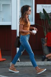 Alessandra Ambrosio in Tight Jeans Leaves Brentwood Country Mart