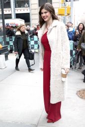Alexandra Daddario - Outside BUILD Series in NYC 1/29/2018