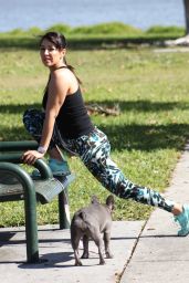 Andrea Calle - Exercising in LA