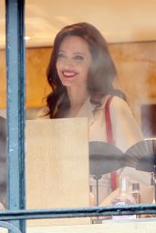 Angelina Jolie at Guerlain Perfumes Shop in Paris