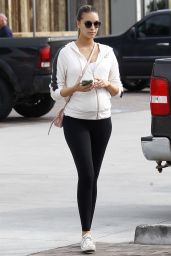 April Love in Workout Gear Out in Malibu