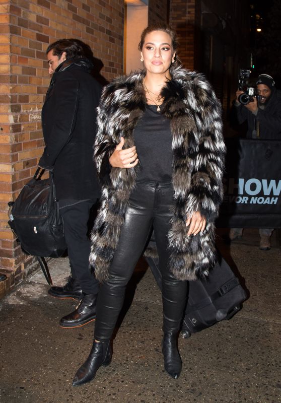 Ashley Graham - Arriving at The Daily Show With Trevor Noah in NYC ...