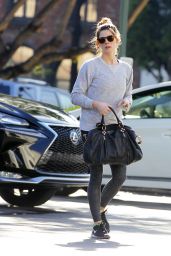 Ashley Greene in Tights - Shopping Flower in Beverly Hills