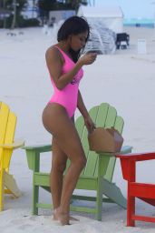 Bella Daria in a Barbie Swimsuit in the Bahamas