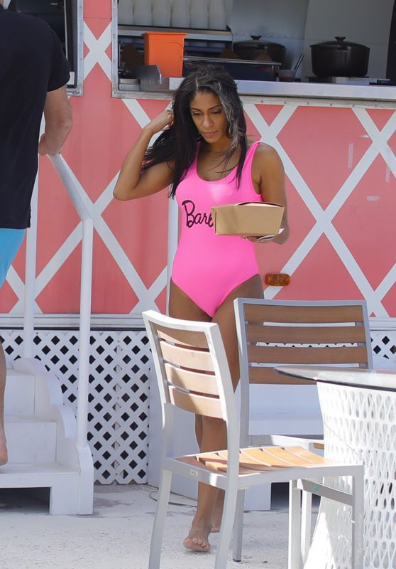 Bella Daria in a Barbie Swimsuit in the Bahamas