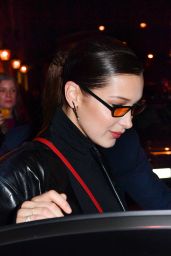 Bella Hadid - Leaving Her Hotel in Paris 01/25/2018