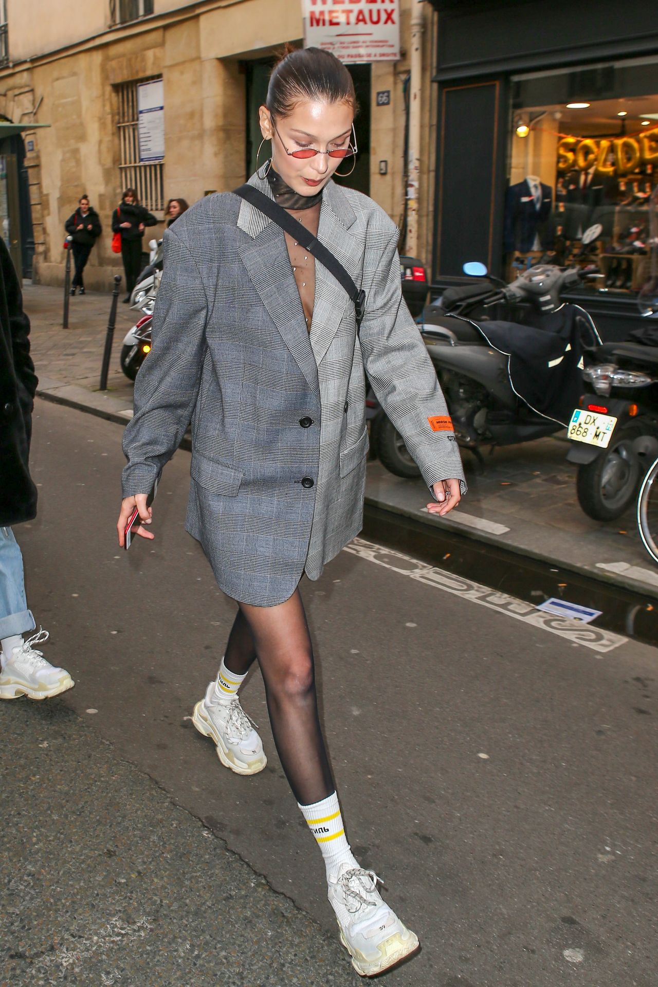 Bella Hadid Street Fashion - Paris, France • CelebMafia