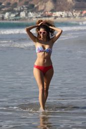Blanca Blanco Shows Off Her Fit and Toned Body on the Beach in Malibu