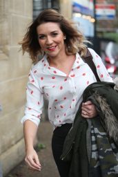 Candice Brown - Leaving ITV Studios in London • CelebMafia