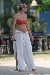 Candice Swanepoel in Bikini Top in Trancoso