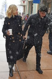 Carey Mulligan in a Snow Storm in Park City, Utah