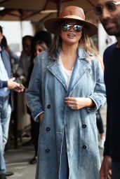 Chrissy Teigen and John Legend leaving Il Pastaio in Beverly Hills