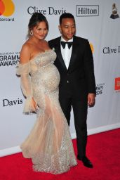 Chrissy Teigen – Clive Davis and Recording Academy Pre-Grammy Gala in NYC