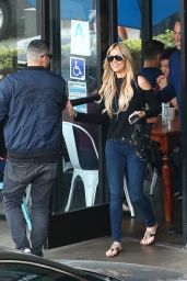 Christina El Moussa in Jeans - Exits a Coffee Shop in Brentwood