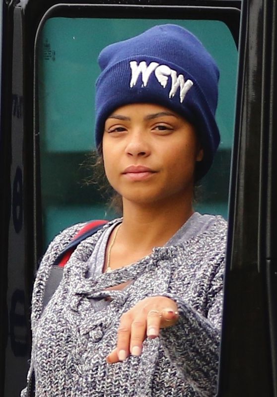 Christina Milian - Heads to the Gym in Los Angeles