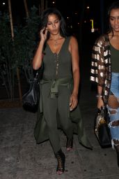 Claudia Jordan Heads to the Delilah Restaurant in West Hollywood