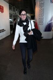 Courteney Cox at Los Angeles International Airport 01/21/2018