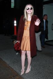 Dakota Fanning Arriving to Appear on "Good Morning America" in NYC