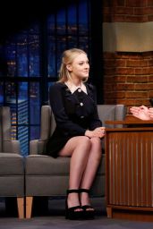 Dakota Fanning at Late Night With Seth Meyers in New York
