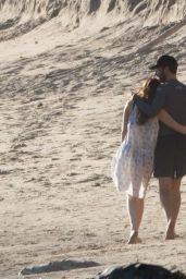 Dakota Johnson and Chris Martin on the Beach in Malibu