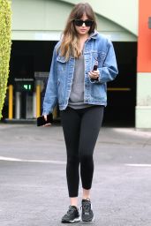 Dakota Johnson in Tights Out in West Hollywood