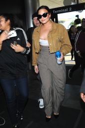 Demi Lovato at LAX Airport in Los Angeles 01/22/2018