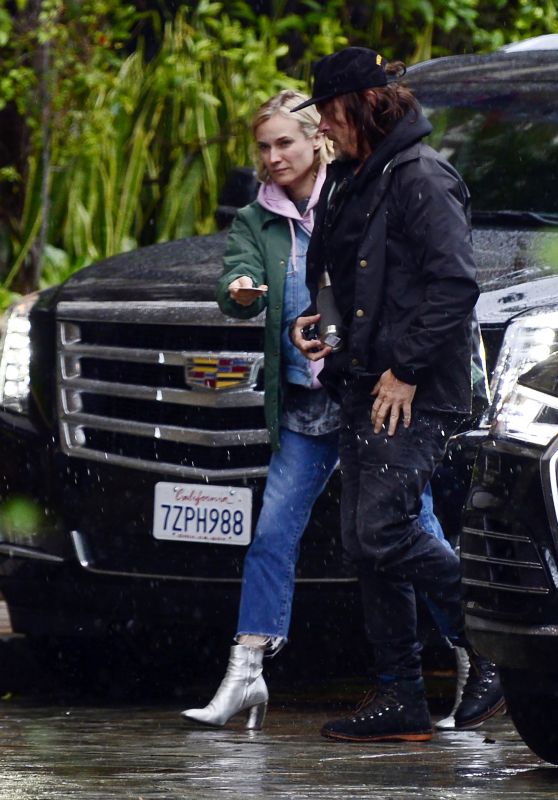 Diane Kruger and Norman Reedus - Check in to the Four Season Resort in Los Angeles 01/09/2018
