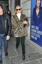 Diane Kruger Leaving Europe 1 Radio Station in Paris