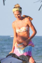 Doutzen Kroes and Candice Swanepoel at Beach in Bahia