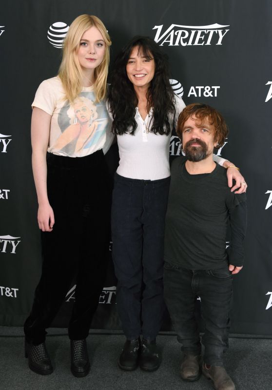 Elle Fanning, Reed Moranoa and Peter Dinklage - Variety Studio at Sundance in Park City