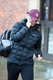 Gemma Atkinson in Workout Gear Leaving Key 103 Radio Station in Manchester