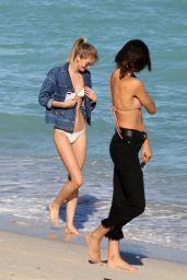 Georgia Fowler and Megan Williams in Bikinis in Miami