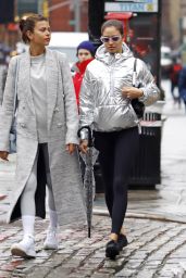 Georgia Fowler and Shanina Shaik - Out in New York City