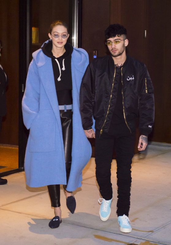 Gigi Hadid and Zayn Malik - Out in New York City 01/29/2018
