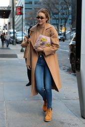 Gigi Hadid Winter Street Fashion - New York 01/13/2018