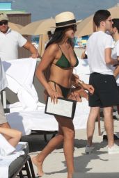 Ginevra Mavilla in Bikini at the Beach in Miami Beach