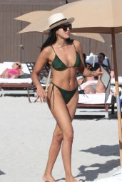 Ginevra Mavilla in Bikini at the Beach in Miami Beach