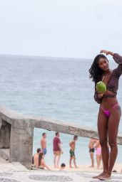 Grace Mahary Hot in Bikini on the Edge of Ipanema in Rio de Janeiro